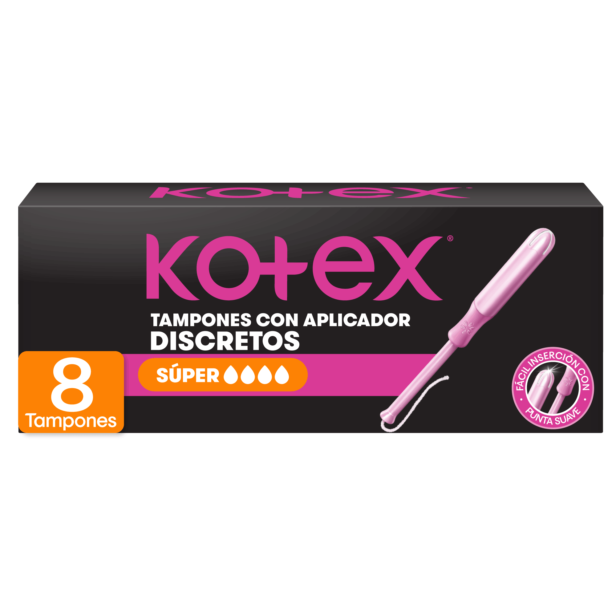 Tampón Kotex con Aplicador Súper Tampón Kotex con Aplicador Súper