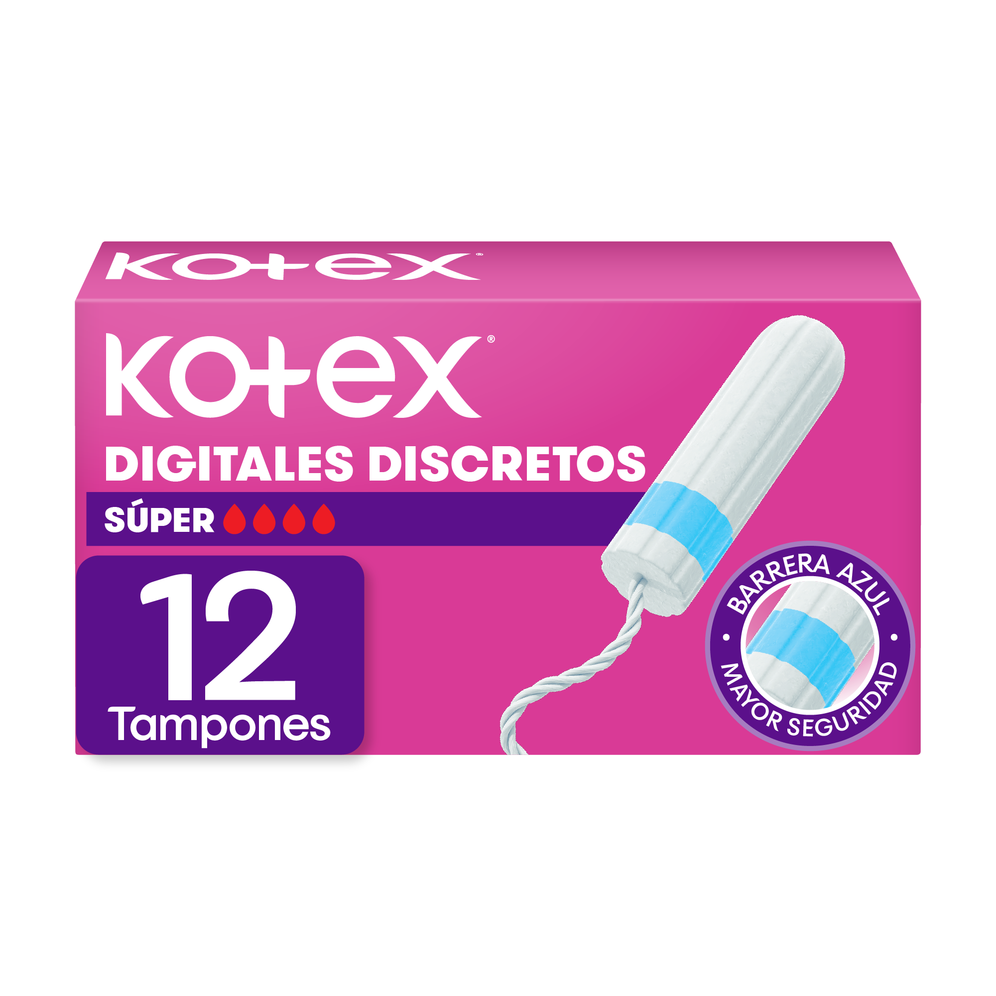 Tampón Kotex Digital Súper Tampón Kotex Digital Súper