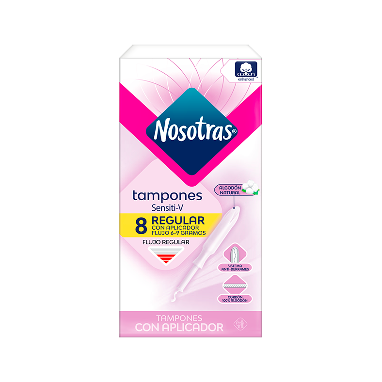 Tampones con aplicador regular Sensiti-v