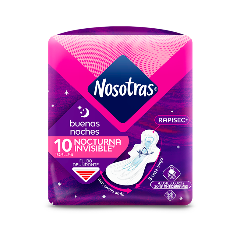 Toallas higiénicas Buenas noches invisible rapisec