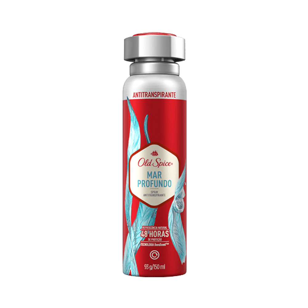 Old spice desodorante antitranspirante en aerosol para hombre mar profundo frasco 150ml.