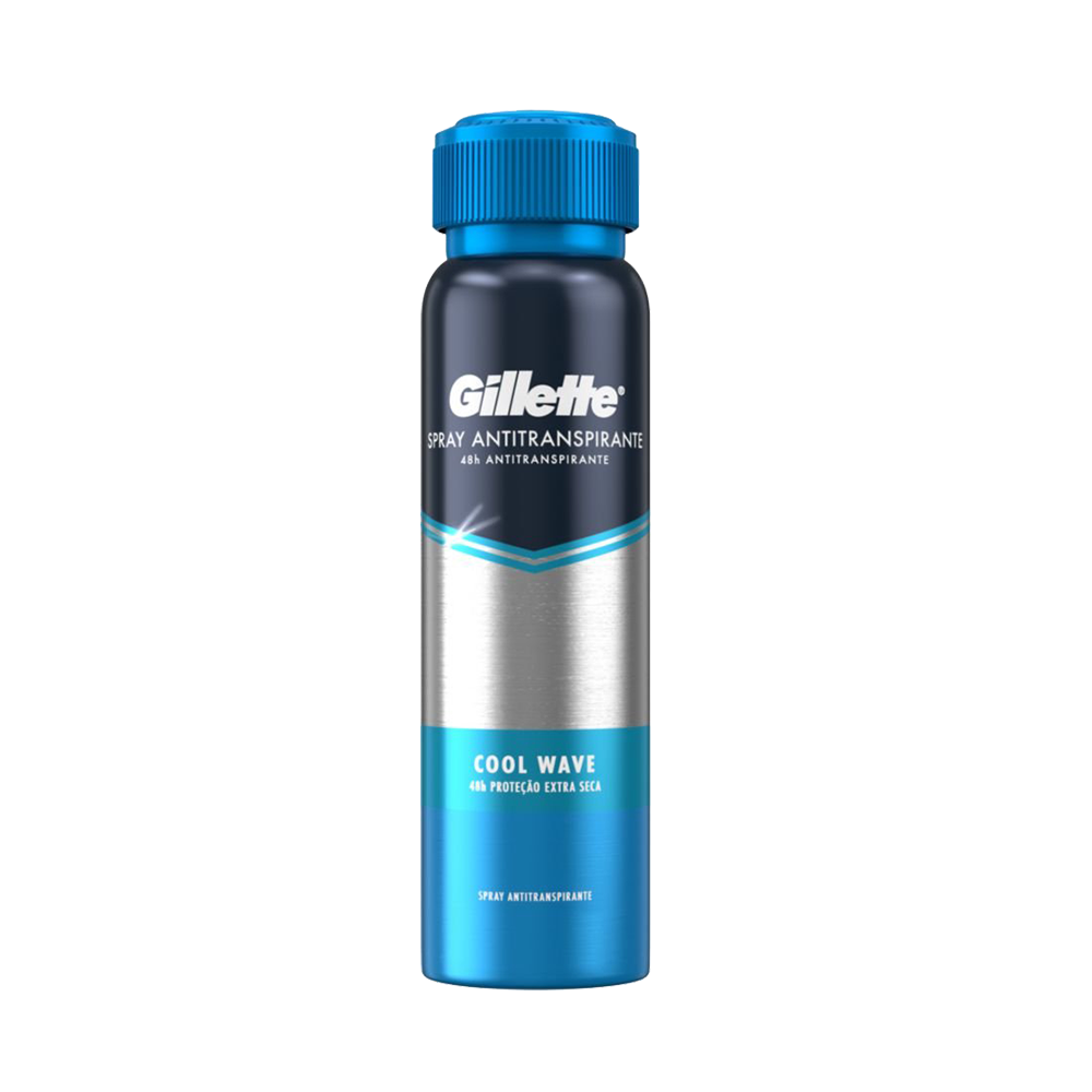 Gillette desodorante antitranspirante en aerosol para hombre cool wave frasco 150ml.