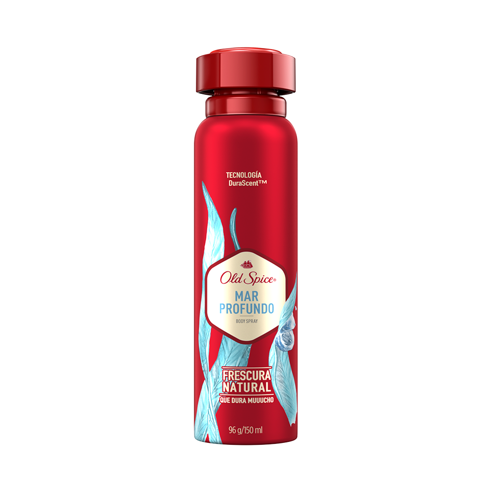 Old spice desodorante body spray para hombre mar profundo frasco x150ml.