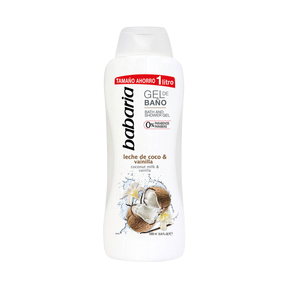 Gel de Baño Babaria Leche Coco y Vainilla