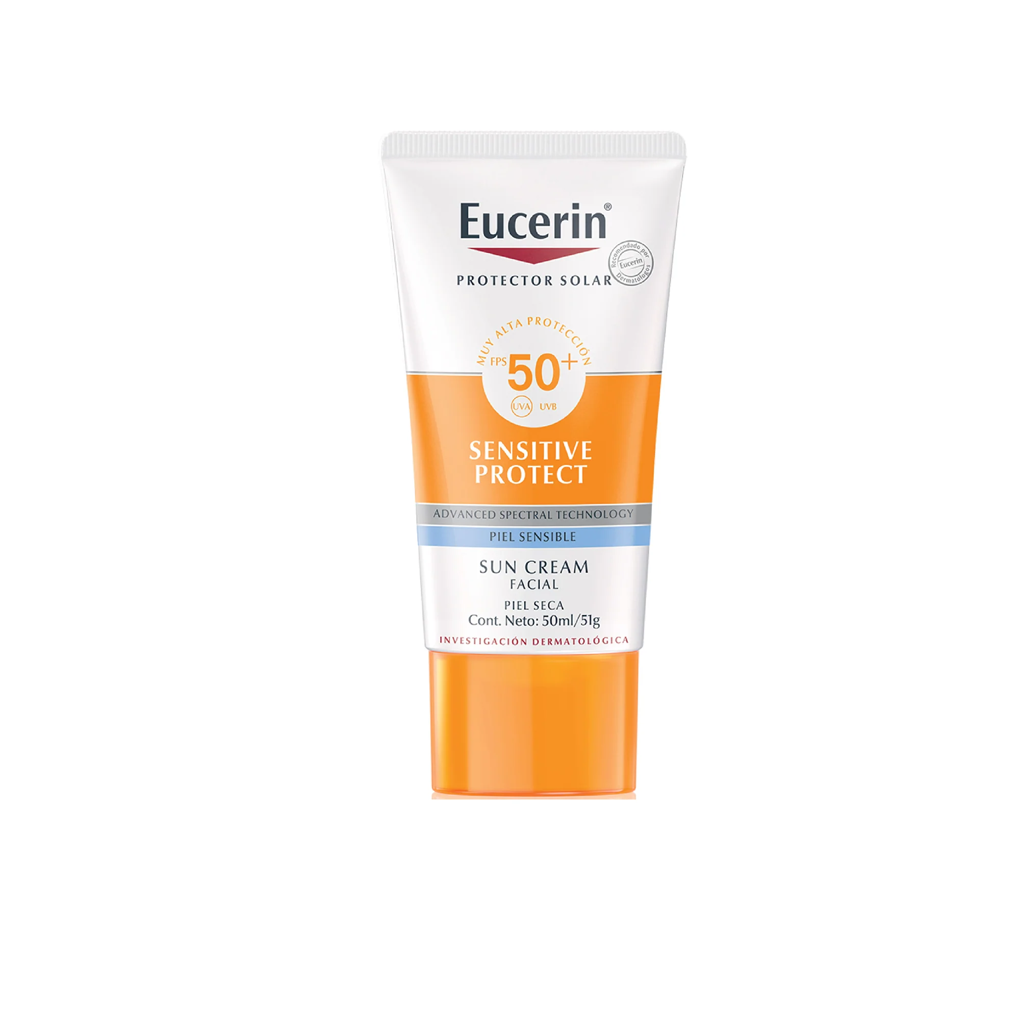 Eucerin protector solar sensitive protect fps50 crema facial piel seca