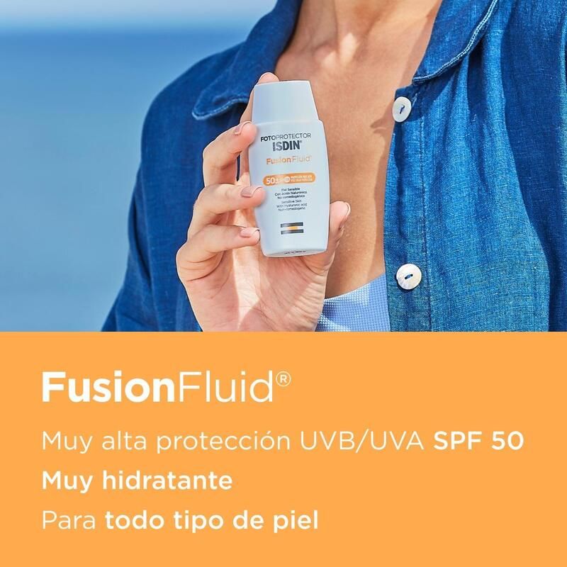 Fotoprotector Fusion Fluido Ultraligero SPF 50 , piel normal a seca