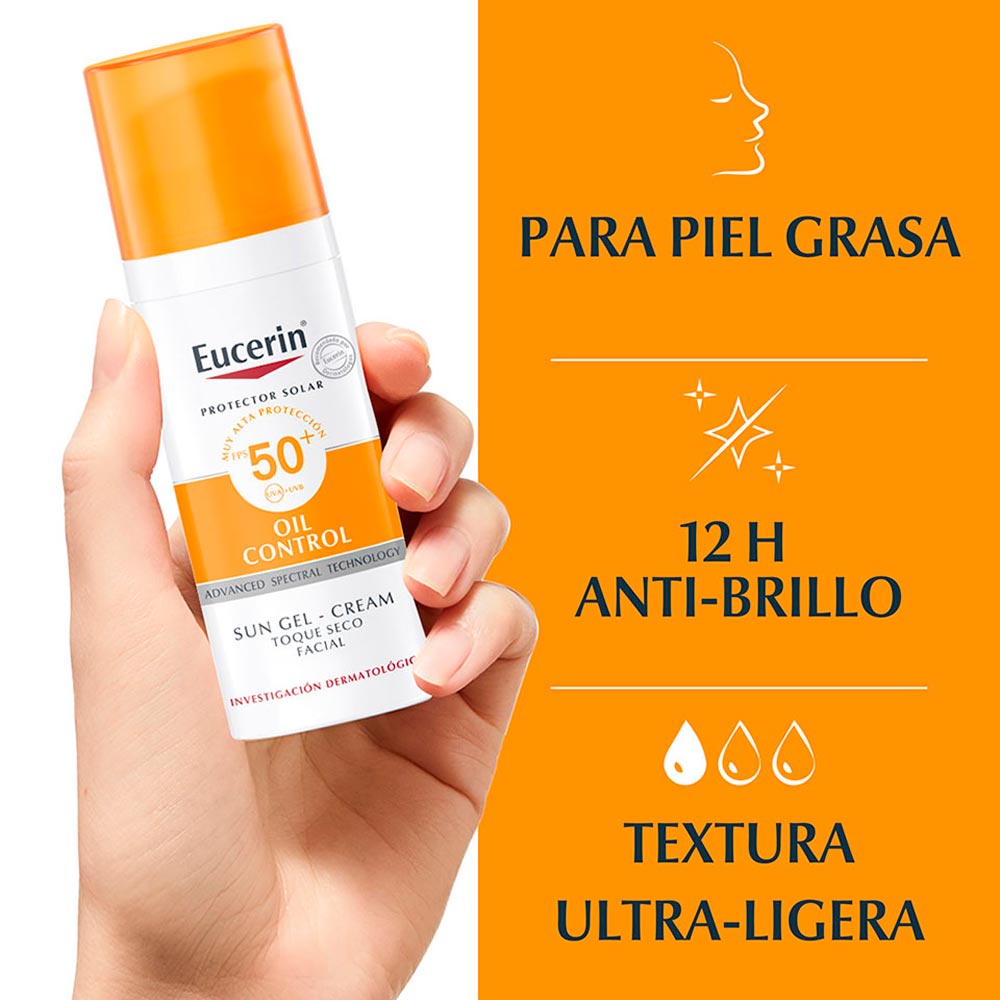 Protector Solar Eucerin Oil Control Toque Seco FPS50