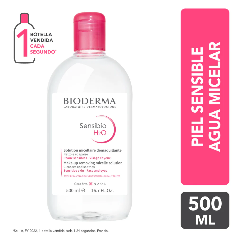 Sensibio H20 solución micelar Bioderma Frasco x500 ml. Sensibio H20 solución micelar Bioderma Frasco x500 ml.