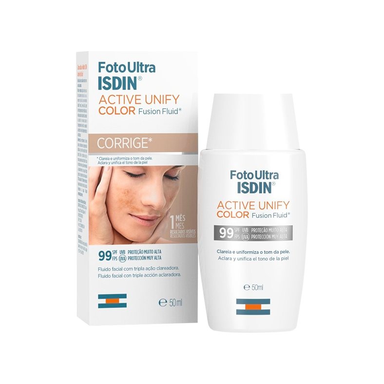 FotoUltra 100 Active Unify Fusion Fluid sin color Isdin frasco x50 ml.