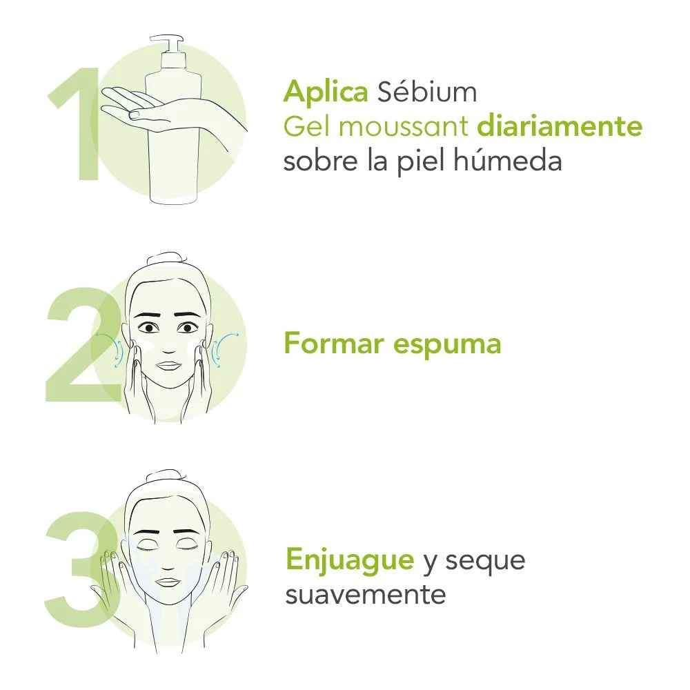 Sébium Moussant Gel Purificante Facial Bioderma