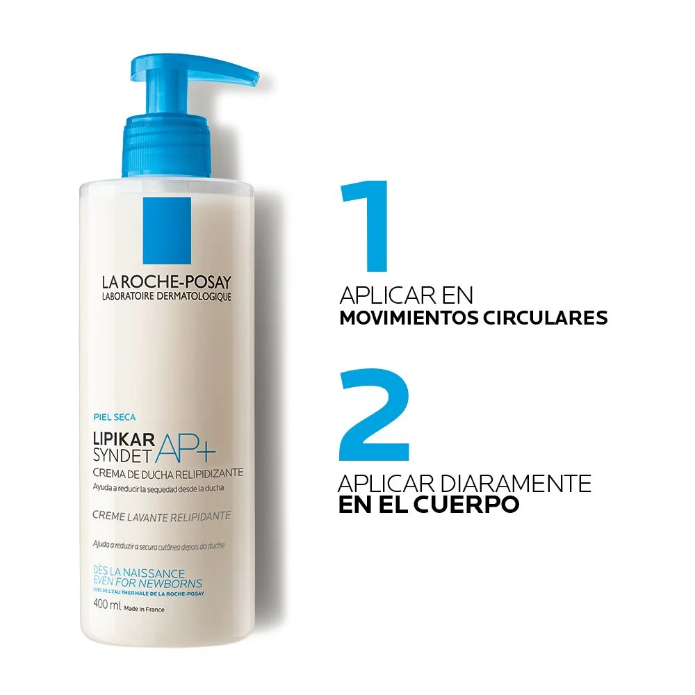 Lipikar Syndet crema de ducha La Roche Posay frasco x400 ml.