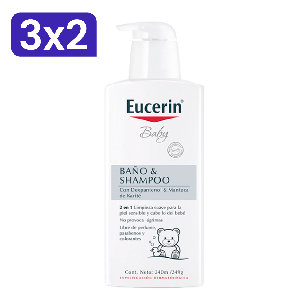 Eucerin baby baño y shampoo para piel sensible