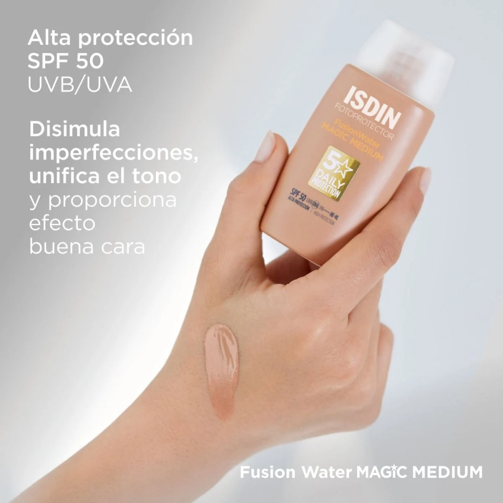 Fotoprotector Fusion Water SPF 50 Color Medium
