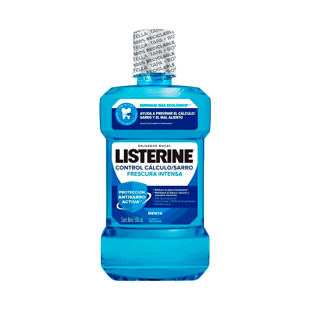 Enjuague Bucal Listerine Control Cálculo