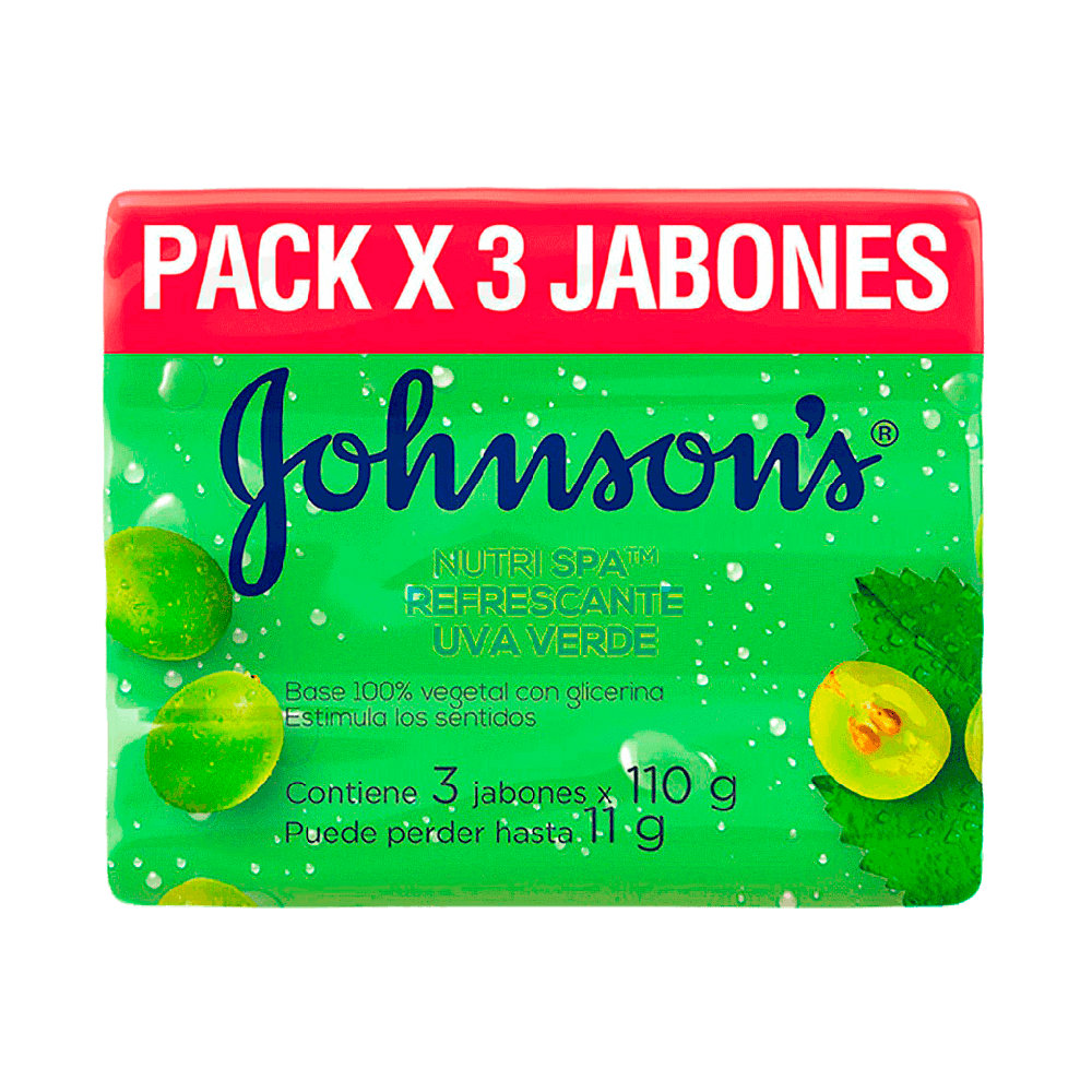Jabón en Barra Johnsons Refrescante Uva Verde