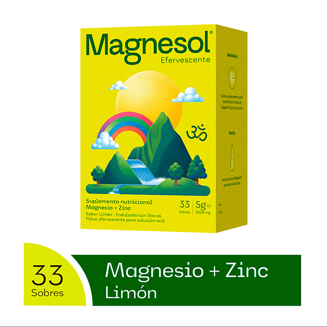 Magnesol Polvo Efervescente Sobres Limón Magnesol Polvo Efervescente Sobres Limón