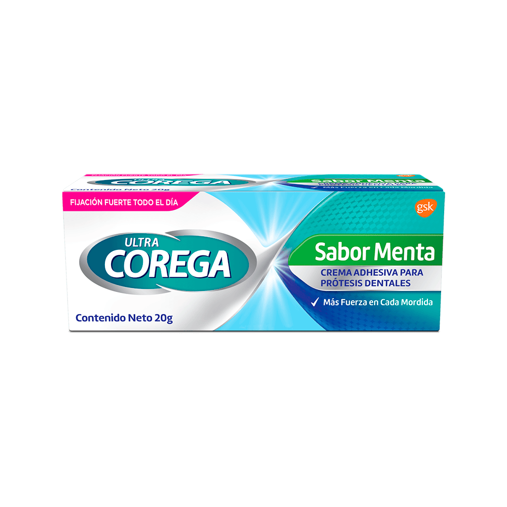 Crema Adhesiva Corega Ultra Sabor Menta