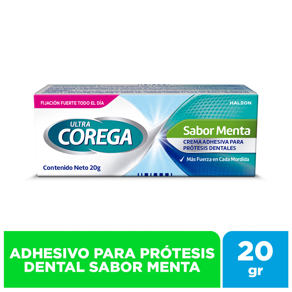 Crema Adhesiva Corega Ultra Sabor Menta