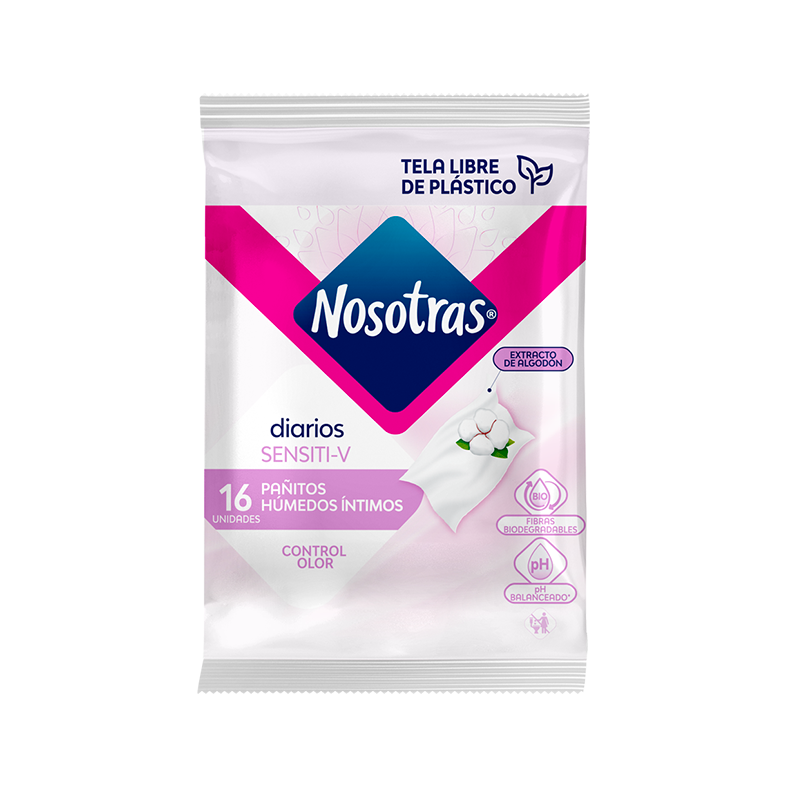 Pañitos húmedos í­ntimos sensiti-v