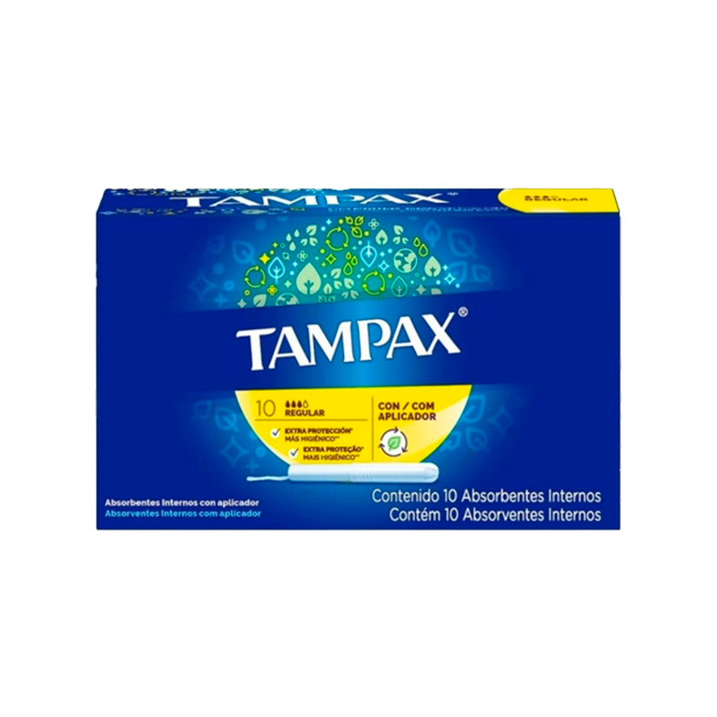 Tampax tampón carbord regular paquete x10 und.