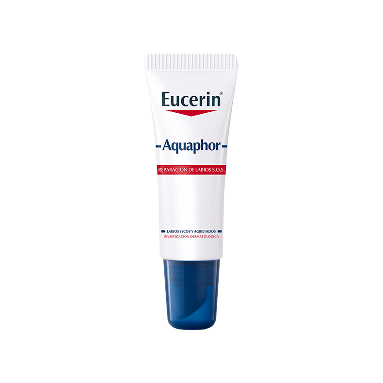 Eucerin Aquaphor bálsamo reparador de labios tubo x10 ml.