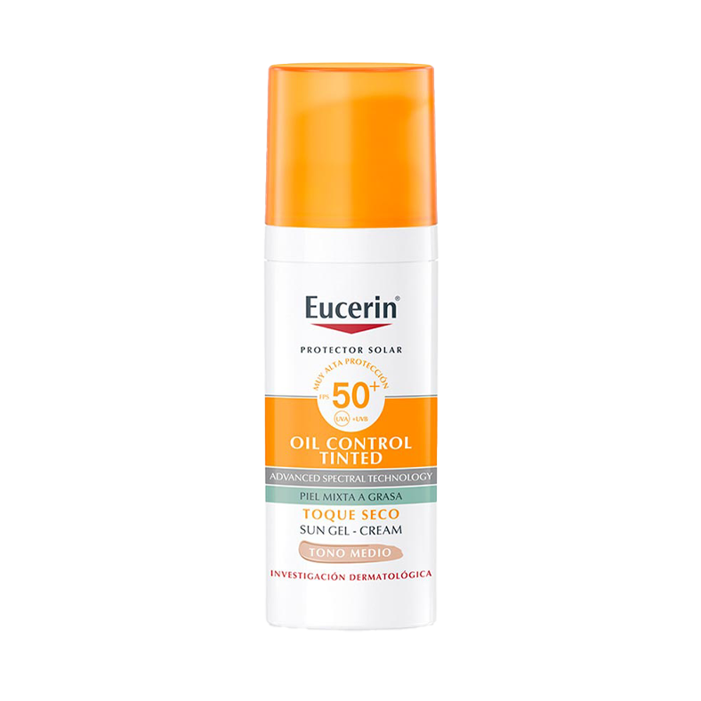 Eucerin protector solar facial sun oil control tono medio FPS 50+ Fcox50ml Eucerin protector solar facial sun oil control tono medio FPS 50+ Fcox50ml
