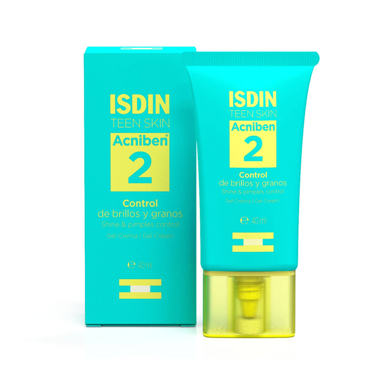 Acniben Control de Brillos y Granos Isdin Teen Skin Gel Crema tubo x40ml.