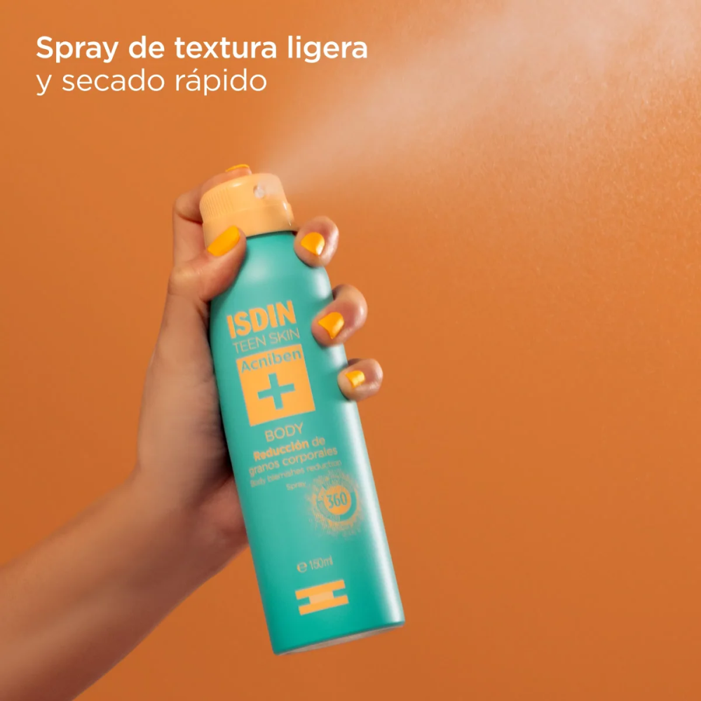 Reducción de Granos Corporales isdin Acniben Body Spray Frasco x150ml. Reducción de Granos Corporales isdin Acniben Body Spray Frasco x150ml.