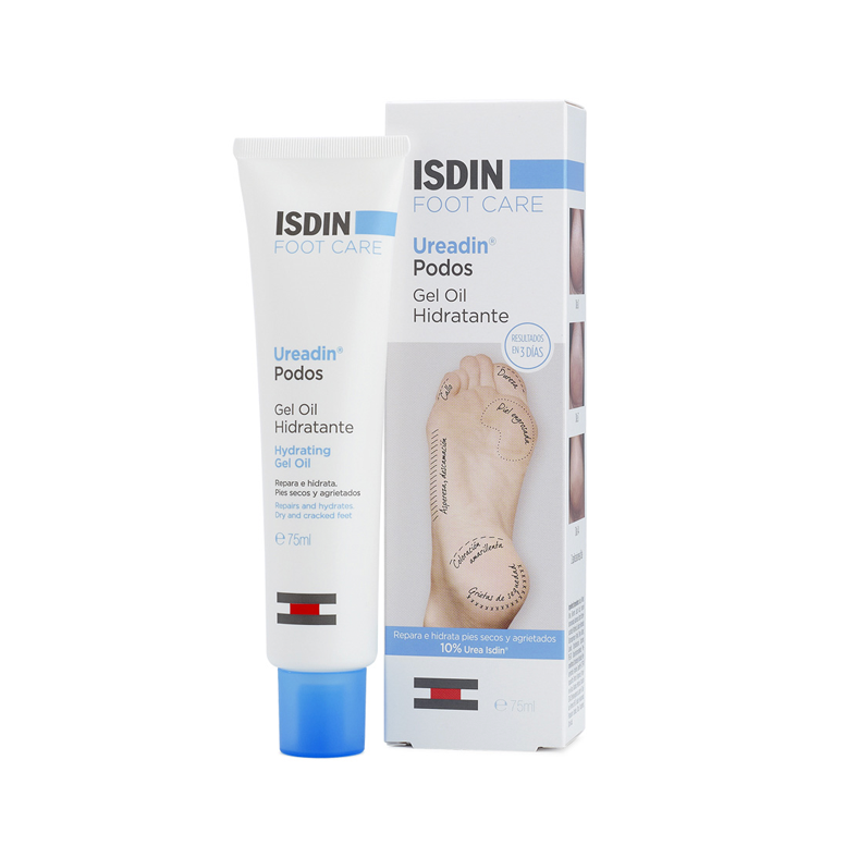 Gel Oil Hidratante Para Pies Secos Y Agrietados Ureadin Podos Isdin Foot Care - Tubo 75 ML