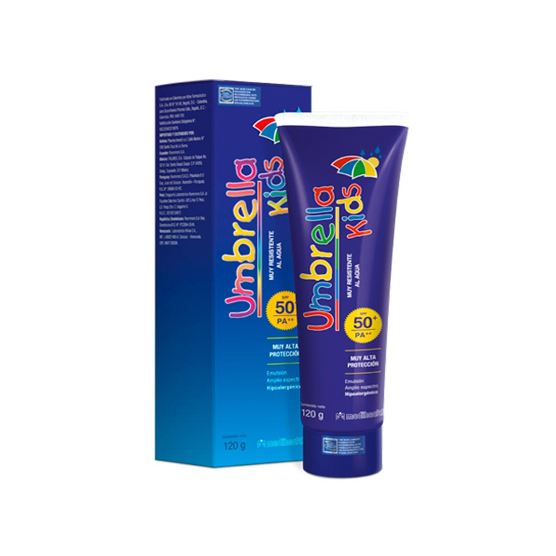 Umbrella Kids Resistente al agua 50+ Tubo x120gr.