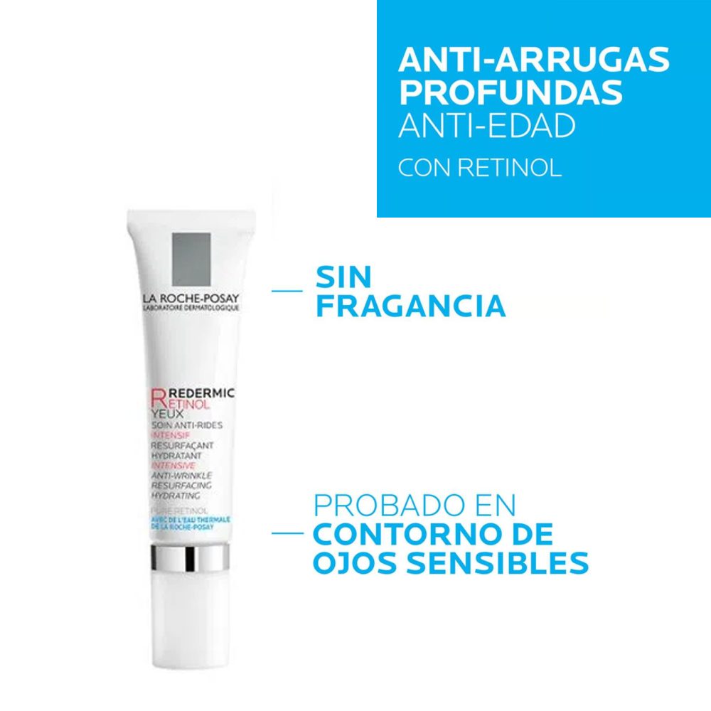 Redermic R Corrector de Ojos para Bolsas y Ojeras La Roche Posay Tubox15ml.