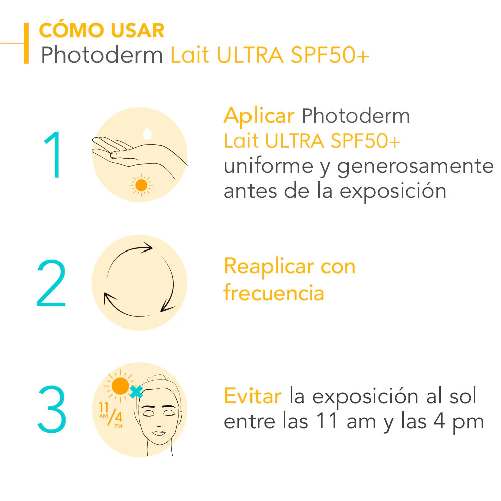 Protector Solar Bioderma Photoderm Lait Ultra Invisible SPF 50+