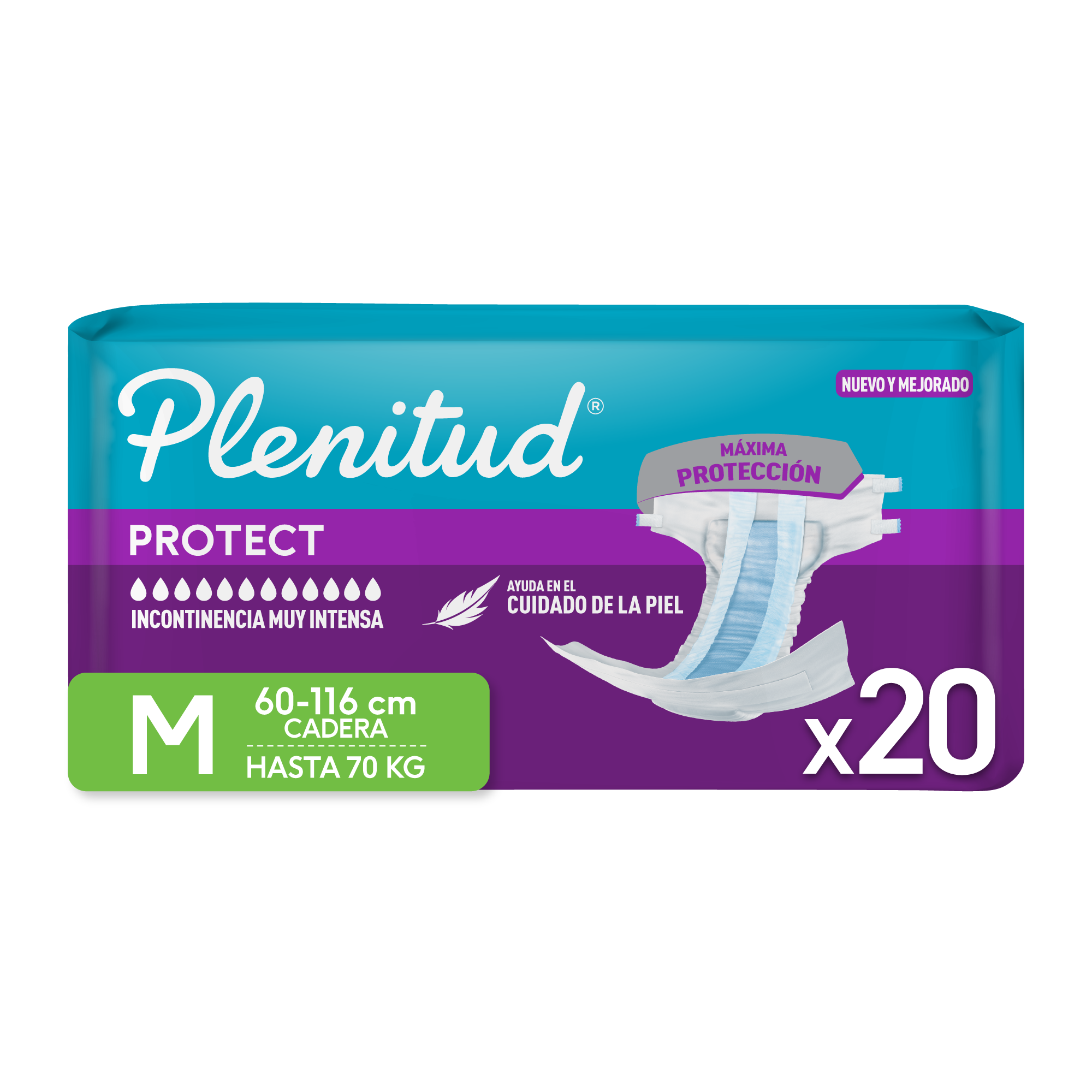 Pañal Adulto Plenitud Protect M