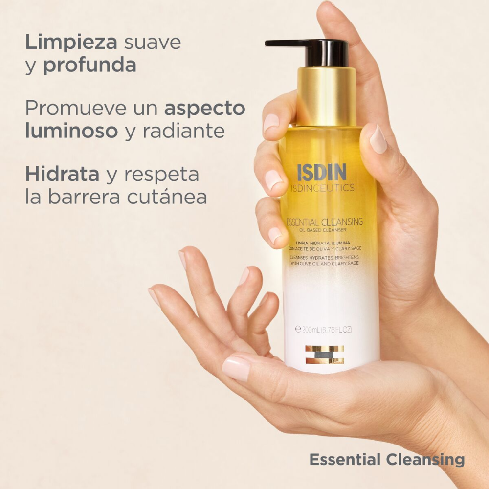 Limpiador Facial Isdinceutics Essential Cleansing Frasco x200ml. Limpiador Facial Isdinceutics Essential Cleansing Frasco x200ml.