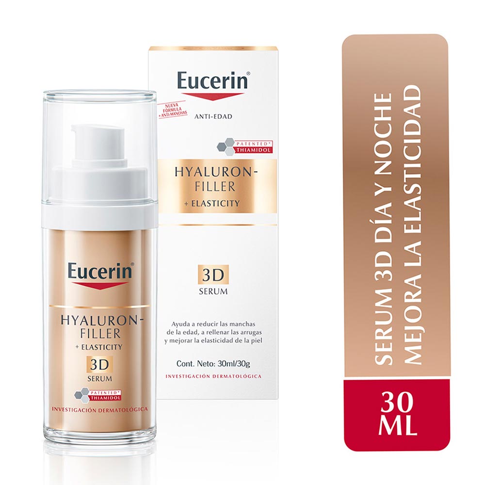 Sérum Antiarrugas Eucerin Hyaluron Filler + Elasticity 3D Frasco x30ml.