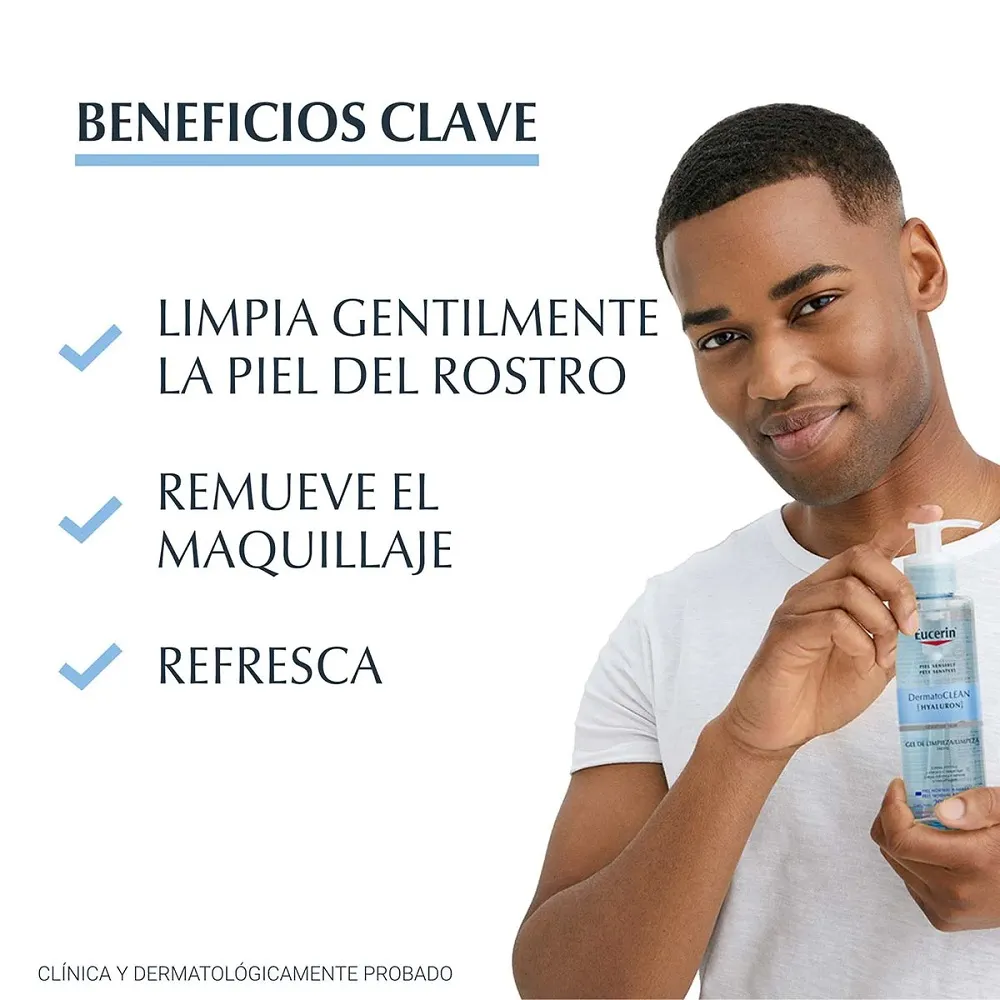 Gel Limpiador Facial Eucerin DermatoClean Hyaluron Gel Limpiador Facial Eucerin DermatoClean Hyaluron