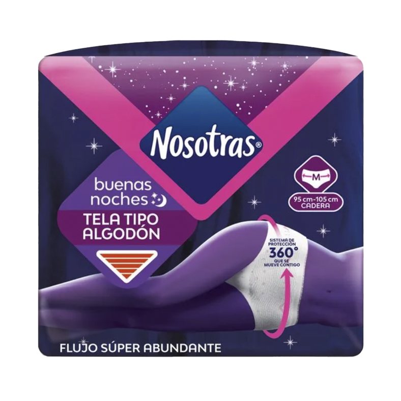 Calzón nocturno talla M máxima protección