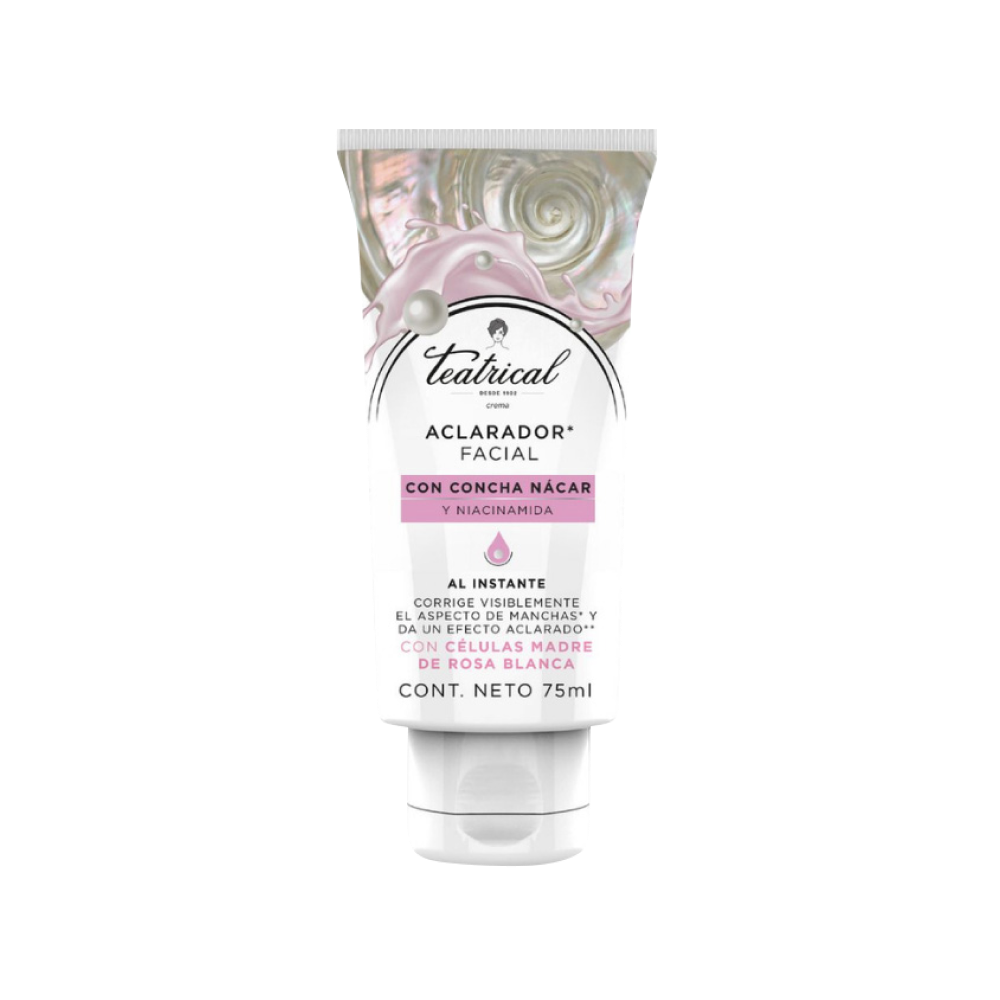 Crema Aclaradora Facial Teatrical Concha Nácar y Niacinamida