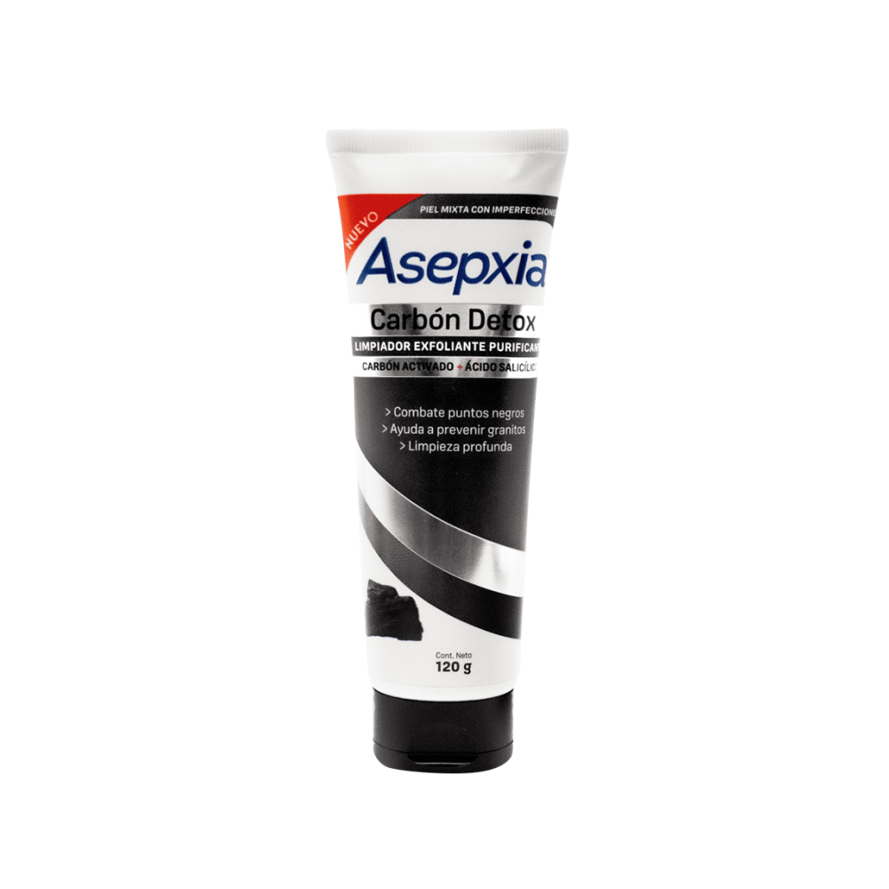 Crema Exfoliante Asepxia Carbón Detox