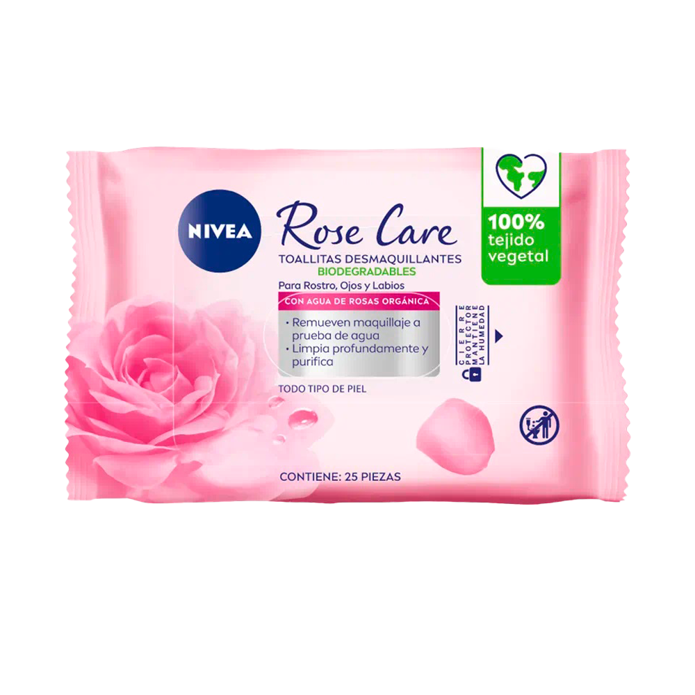 Toallitas Desmaquillantes Nivea Rose Care