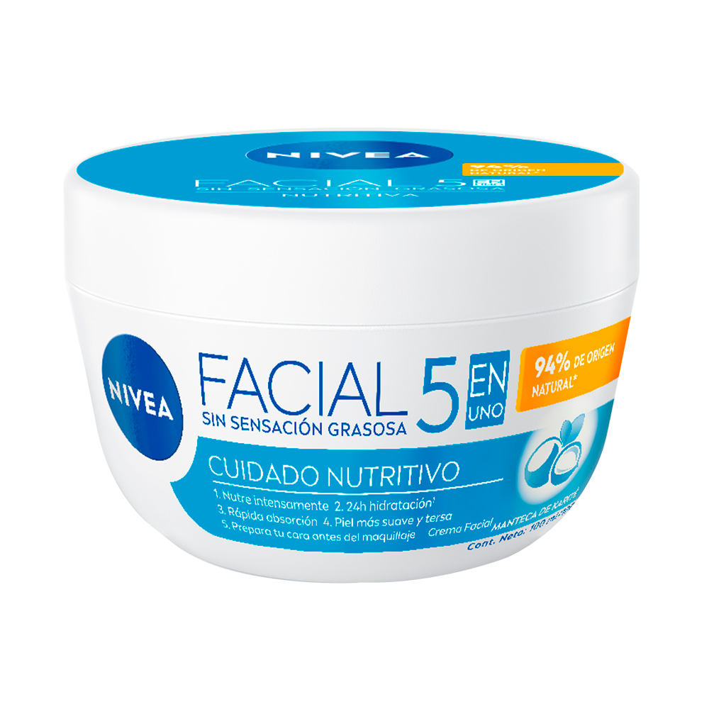 Crema Facial 5 en 1 Nivea Cuidado Nutritivo