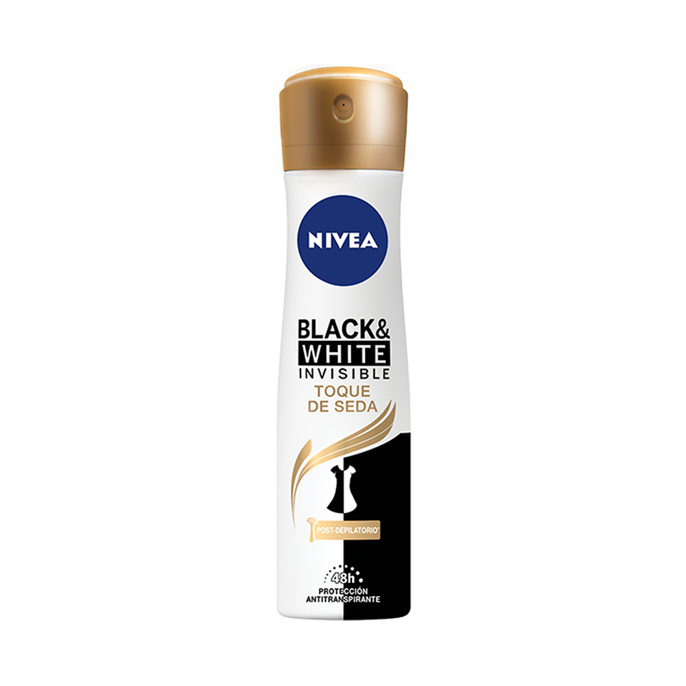 Desodorante Spray Nivea Clear Invisible for Black & White Silky