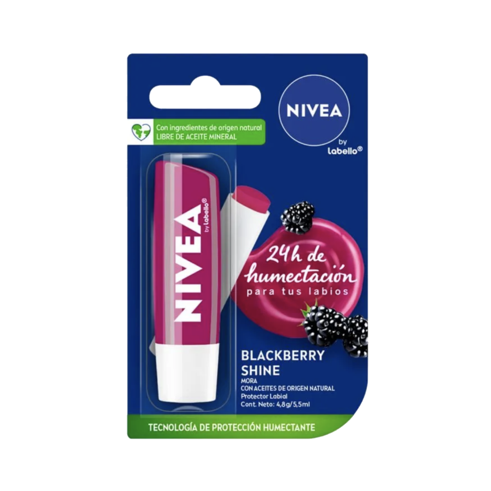 Protector Labial Nivea Blackberry Shine