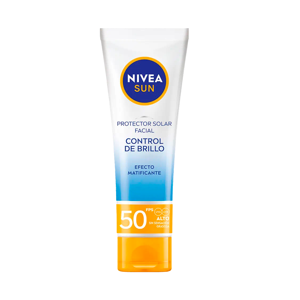 Protector Solar Facial Nivea Sun Control Brillo y Efecto Matificante FPS 50