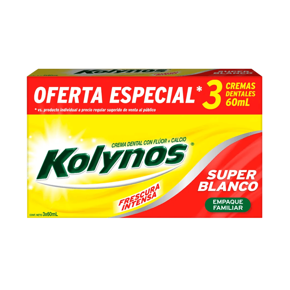 Pasta Dental Kolynos Super Blanco Tubo 60ml