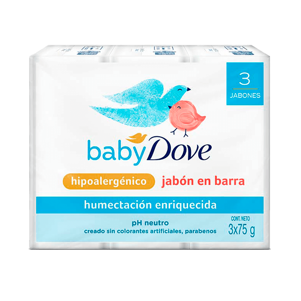 Jabón en Barra Dove Baby Humectación Enriquecida
