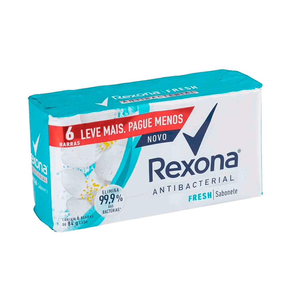Jabón en Barra Antibacterial Rexona Fresh 84gr