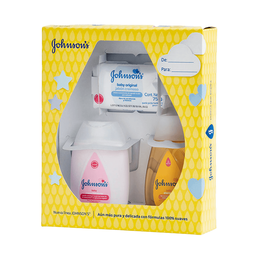 Estuche Johnsons Baby Crema Shampoo y Jabón