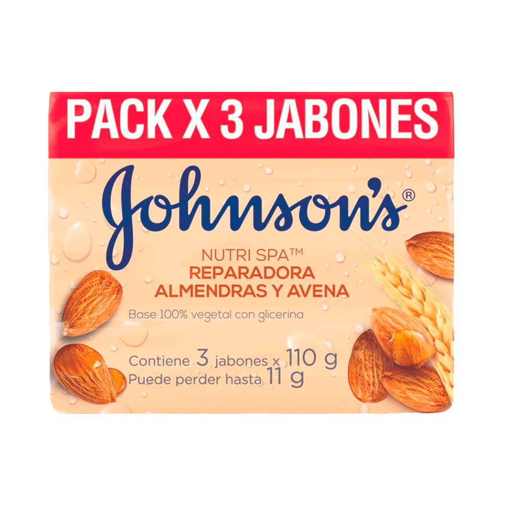Jabón en Barra Johnsons Baby Almendras y Avena