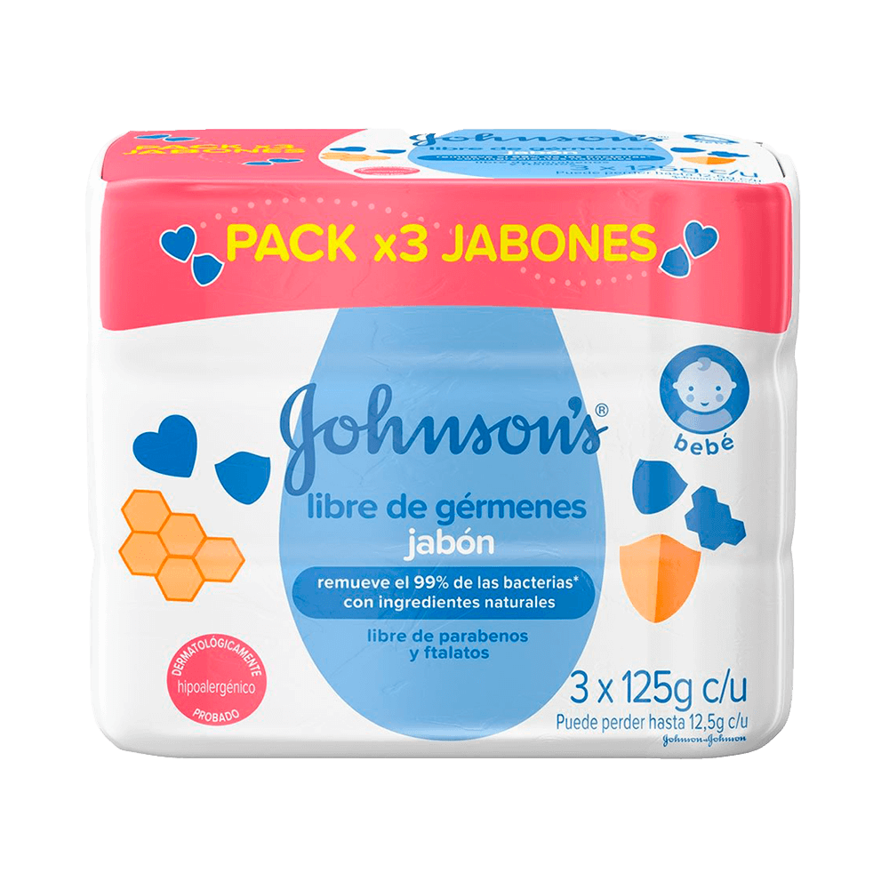 Jabón en Barra Johnsons Baby Libre Germen Jabón en Barra Johnsons Baby Libre Germen